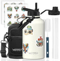 64oz Insulated Water Bottle, BPA Free&Leak Proof, Half Gallon Stainless Steel by Watersy