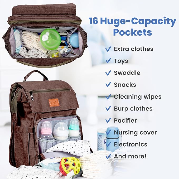 PILLANI Baby Diaper Bag Backpack - Image 2