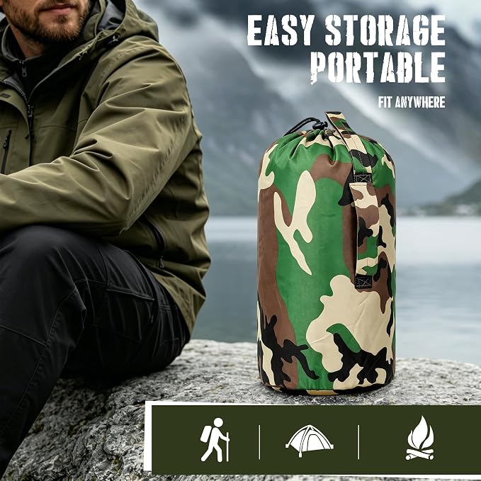 Lenotos Woobie Blanket, Thermal Insulated Military Poncho Liner, Water-Resistant - Image 5
