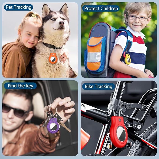 Waterproof Airtag Holder, 4 Pack Airtag Case - Image 6