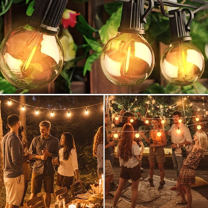 OHLUX Outdoor String Lights, 55FT Shatterproof LED Patio Lights - Image 6