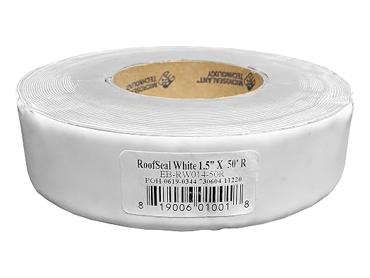 EternaBond RoofSeal White 1.5" x50' MicroSealant UV Stable RV Roof Seal Repair - Image 2