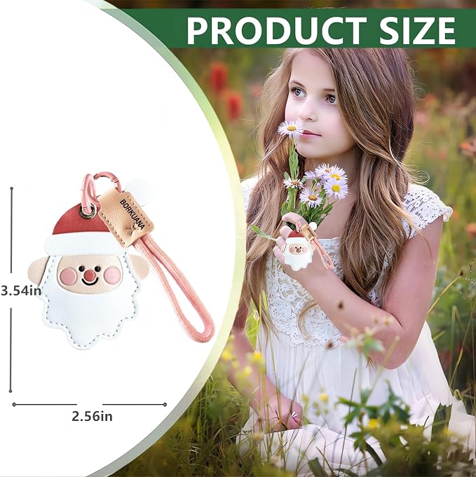 Leather Keychain Holder Case Compatible - Image 2