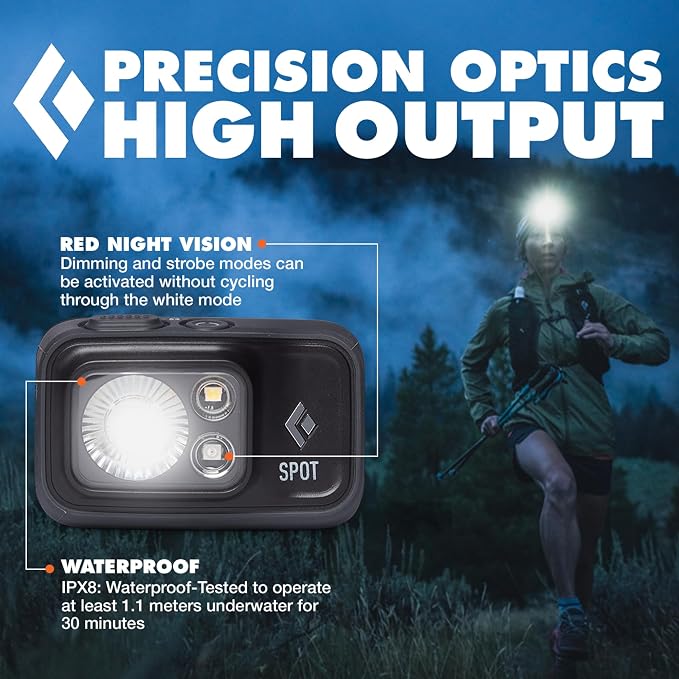 BLACK DIAMOND Spot 400 Headlamp | 400 Lumens Brightness, Dimmable | Waterproof - Image 4