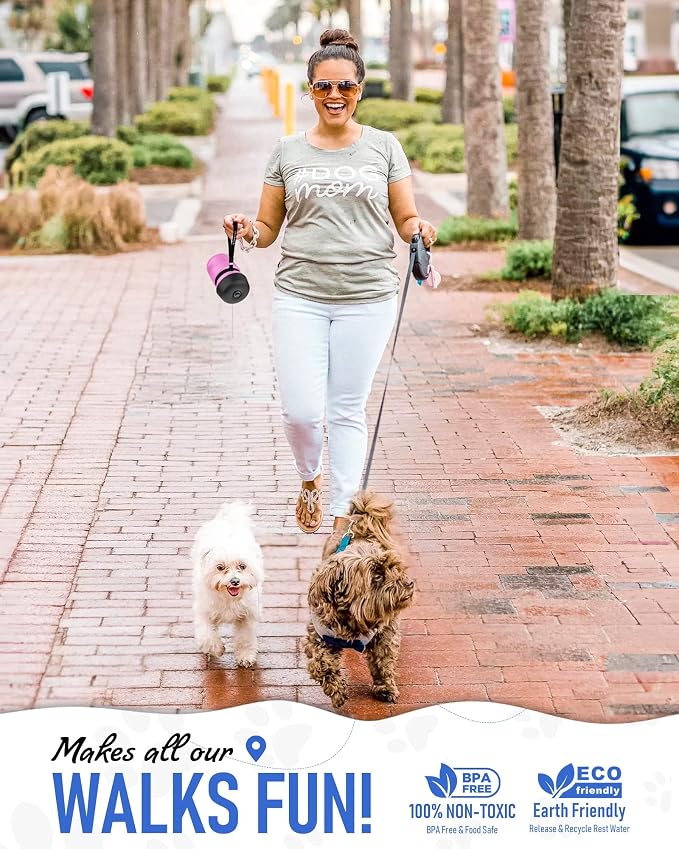 lesotc Dog Water Bottle, Portable Pet Dispenser - Image 2