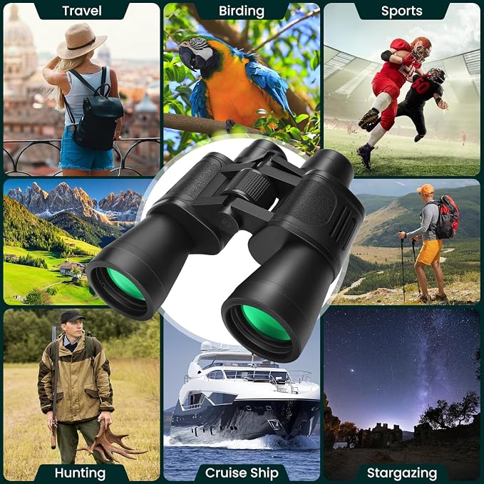 20x50 High Powered Binoculars for Adults, Waterproof Compact Binoculars - Image 7