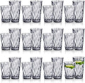 LemonRoad 24 Pack Reusable Plastic Drinking Glasses Set - 20oz & 13.5oz by Unknown