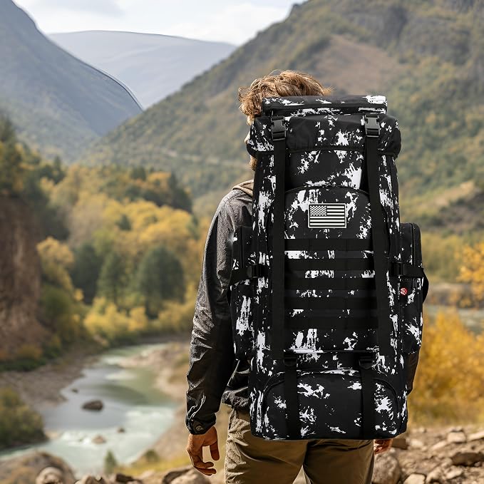 Hiking Backpack for Men 70L/100L Camping Backpack Military Rucksack Molle 3 - Image 7