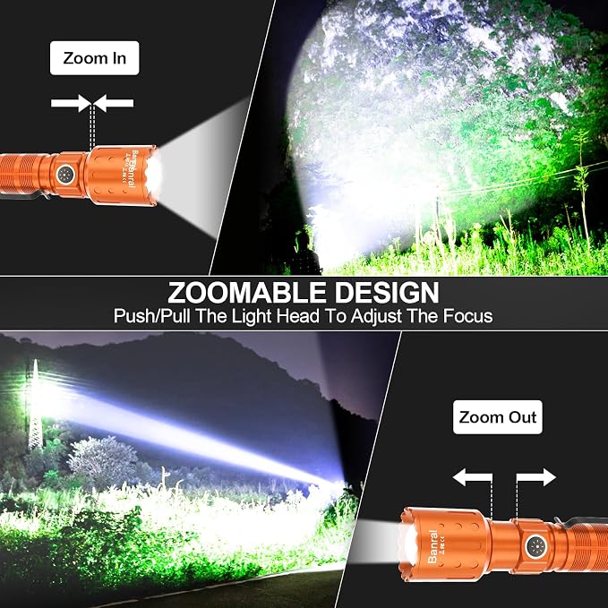 Banral Flashlights High Lumens Rechargeable, Super Bright Long Range Small - Image 5