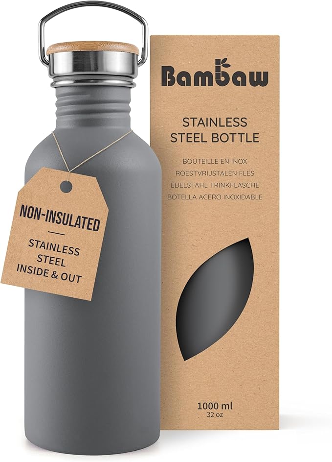 Bambaw 32 oz Non-insulated Stainless Steel Water Bottle by Bambaw