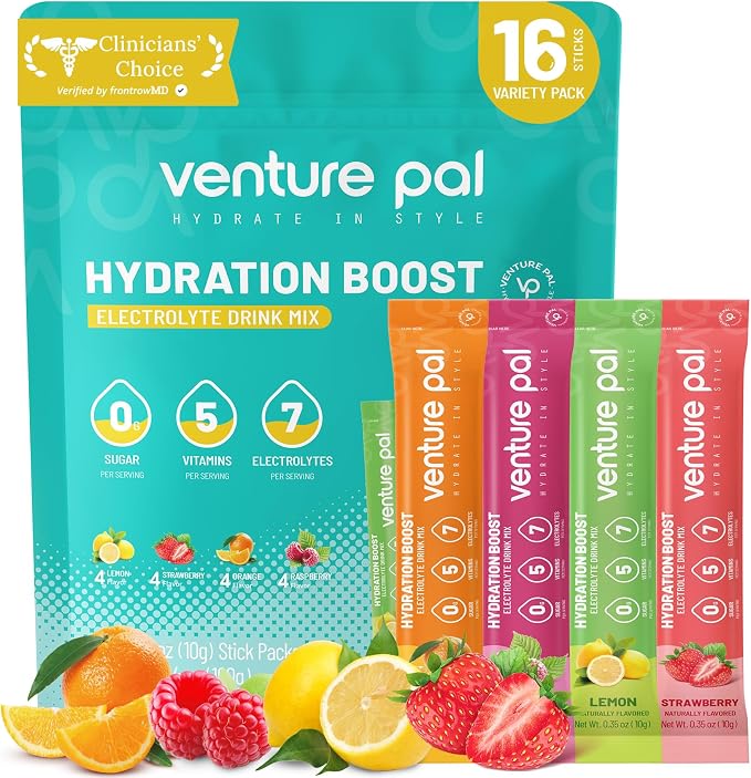 Venture Pal Sugar Free Electrolytes Powder Packets by VenturePal