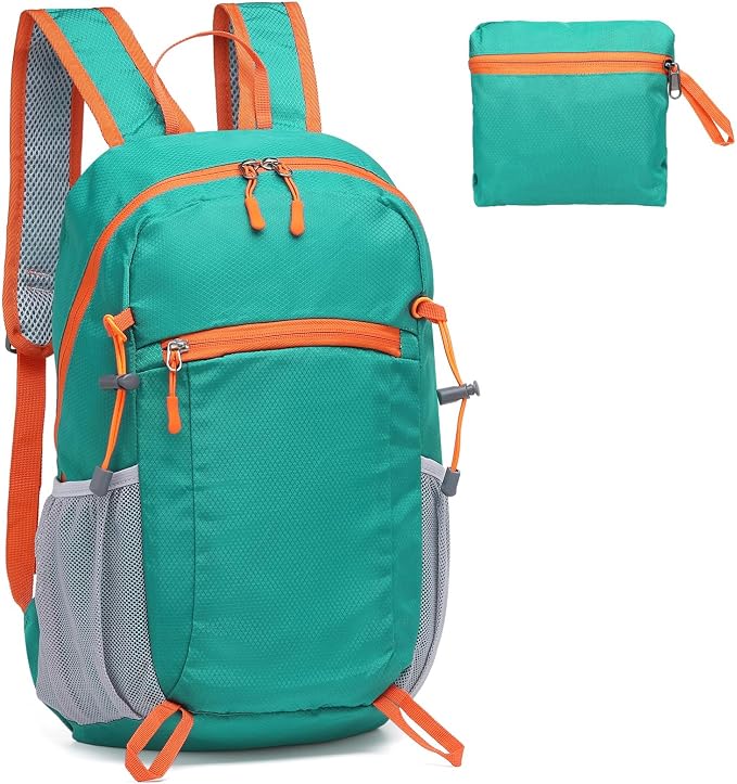 Hiking Daypack Packable, Camping Backpack Water Resistant Lightweight Polyester by SUIKIHUM
