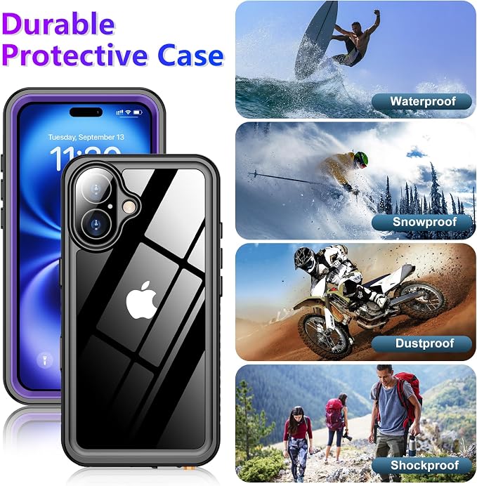 2025 New Designed for iPhone 16 Case Waterproof, Phone Case for iPhone 16 6.1" - Image 6