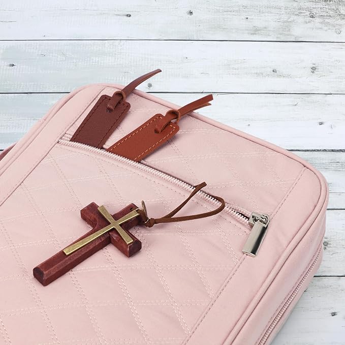 FINDCOZY Bible Cover for Women, Durable Carrying Book Case Church Bag for - Image 4
