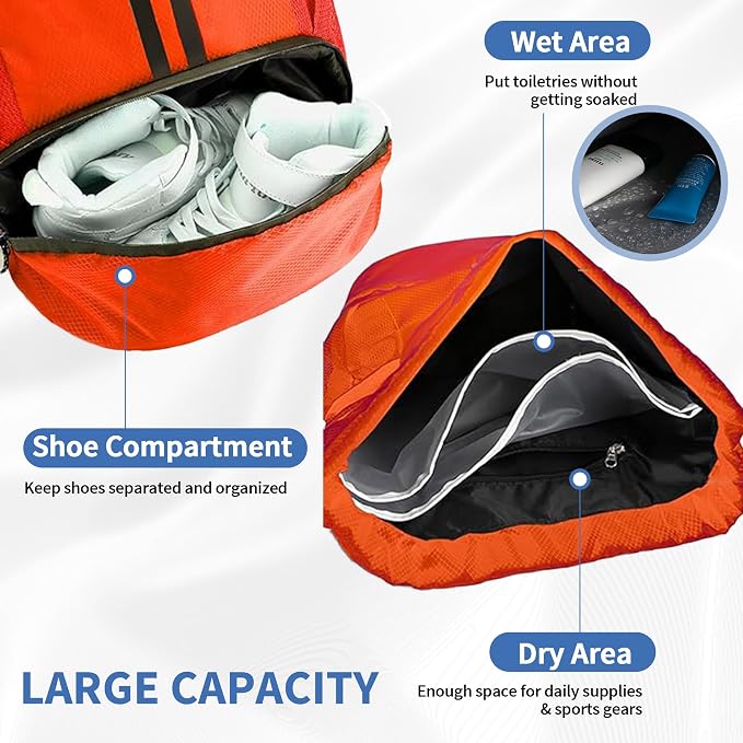 JELUTAR Drawstring Backpack Gym Bag - Image 7