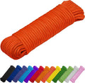 TECEUM Rope – 90 Feet x 1/4 Inch – Orange – Strong All-Purpose Utility Rope – by TECEUM