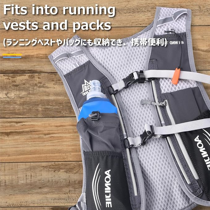 Azarxis TPU Soft Flask Collapsible Water Bottles BPA-Free 250ml 350ml 500ml - Image 7