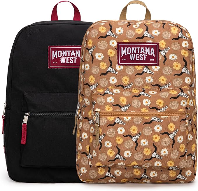 Montana West Backpack for Women Men 2 PCS Lightweight College Bookbags Casual by THEOFFICIALMONTANAWEST