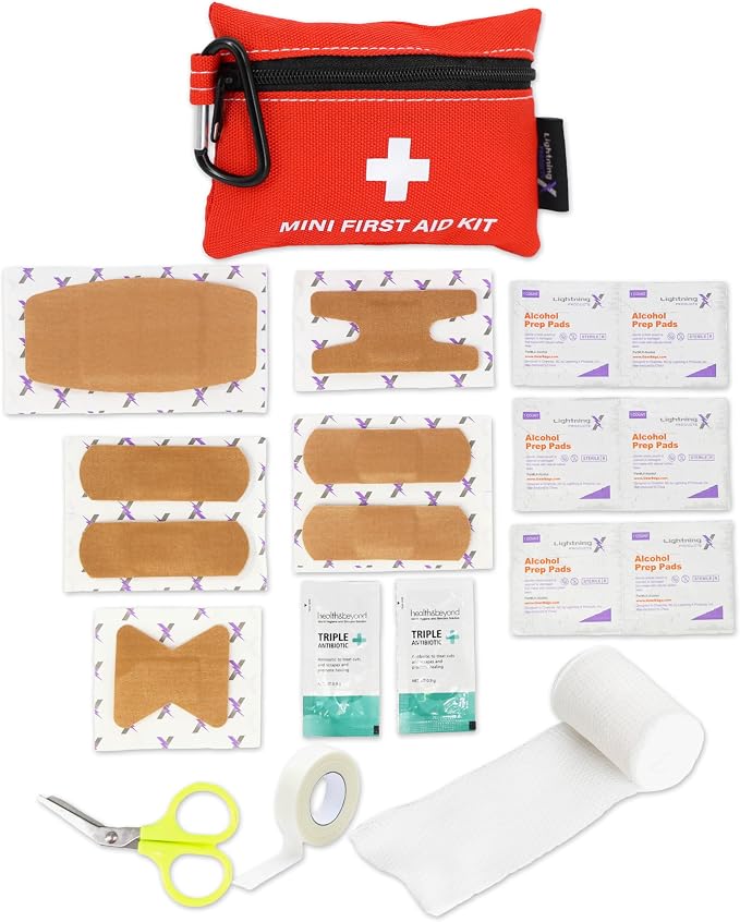 Lightning X Mini First Aid Kit – Compact 20 Piece Emergency Medical Kit - Image 9