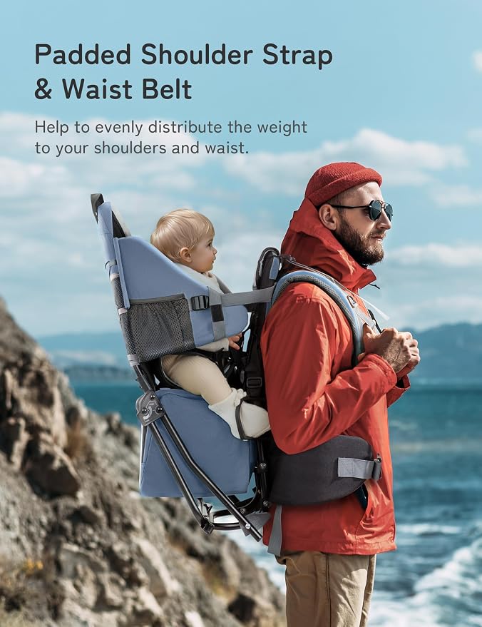 besrey Baby Backpack Carrier, Toddler Hiking Backpack - Image 2