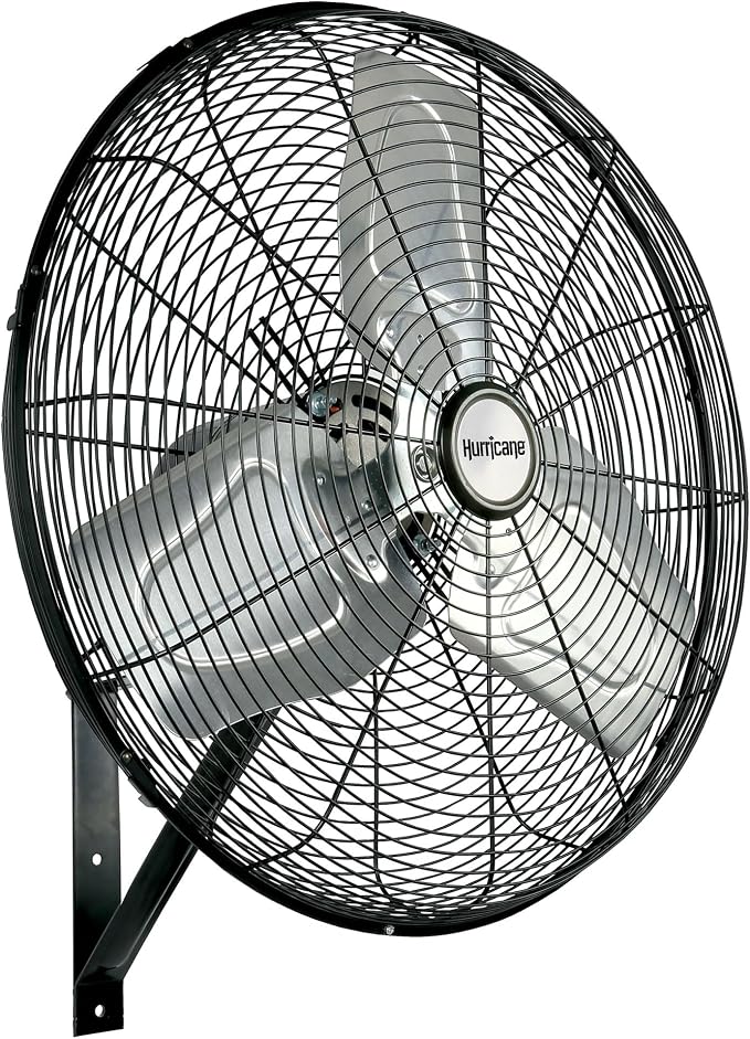 Hurricane 30" Pro Commercial Grade Oscillating Wall Mount Fan, or Workshop - Image 6
