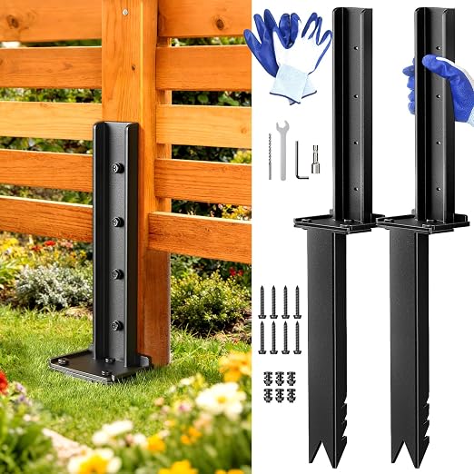 Goovilla Fence Post Repair Kit, Robust Quick-Fix Wood Support by Goovilla