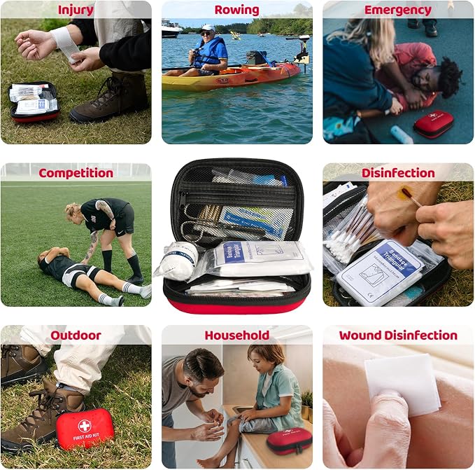 Prelady 138 Pcs Mini First Aid Kit Travel Size, TSA Approved Small First Aid Kit - Image 4