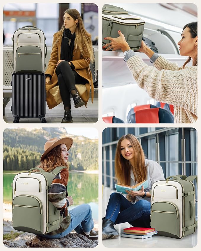 LOVEVOOK Travel Essentials Carry on Backpack 50L Travel Backpack - Image 7
