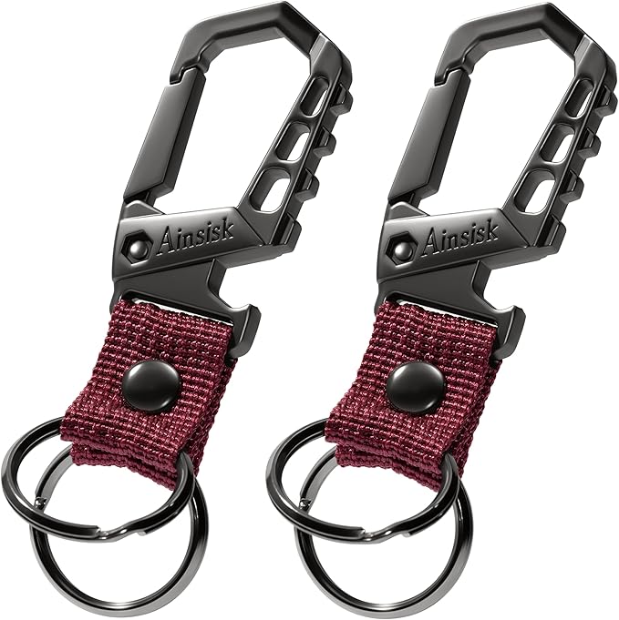 Heavy duty key chain, bottle opener function car keychains, versatile metal by Unknown