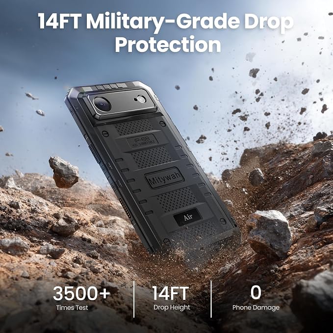 Mitywah Waterproof Case for iPhone Air, Military Grade Rugged Metal Case - Image 4