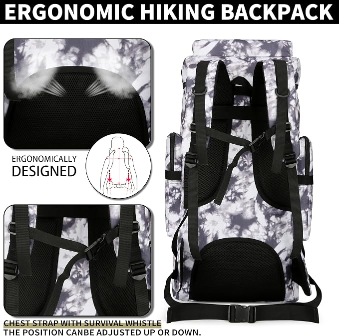 Hiking Backpack for Men 70L/100L Camping Backpack Military Rucksack Molle 3 - Image 5