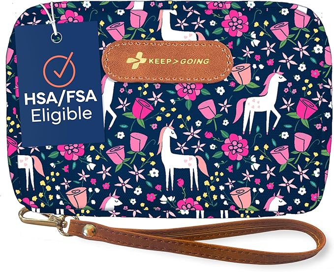 KeepGoing Travel First Aid Kit for Kids – 130 Pc. for Car, Diaper Bag & Backpack by KEEP%3EGOING