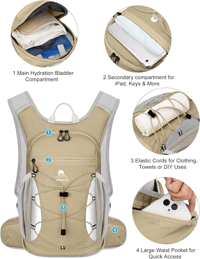 Hydration Backpack with 2L Water Bladder - Image 3