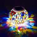 WSgift Color Changing Solar Powered Glass Mosaic Ball Led Garden Lights by WSgift