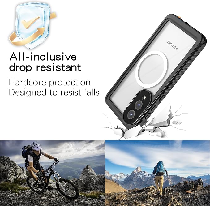 Magnetic for Samsung Galaxy S25 Edge Case, IP68 Waterproof Dustproof Case - Image 4