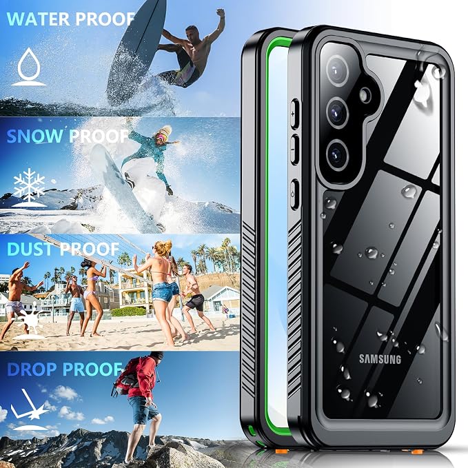 SPIDERCASE Designed for Samsung Galaxy S25 Case Waterproof, Built-in Full - Image 4