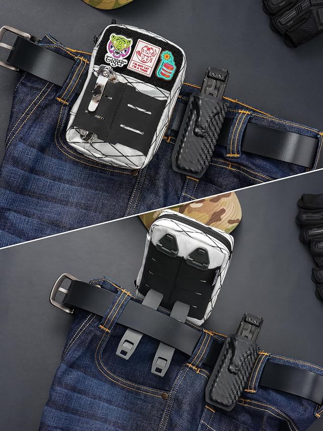TACTICAL GEEK Block E2.0 EDC Compact Waist Pocket Pouch, Nylon Daily Utility - Image 9