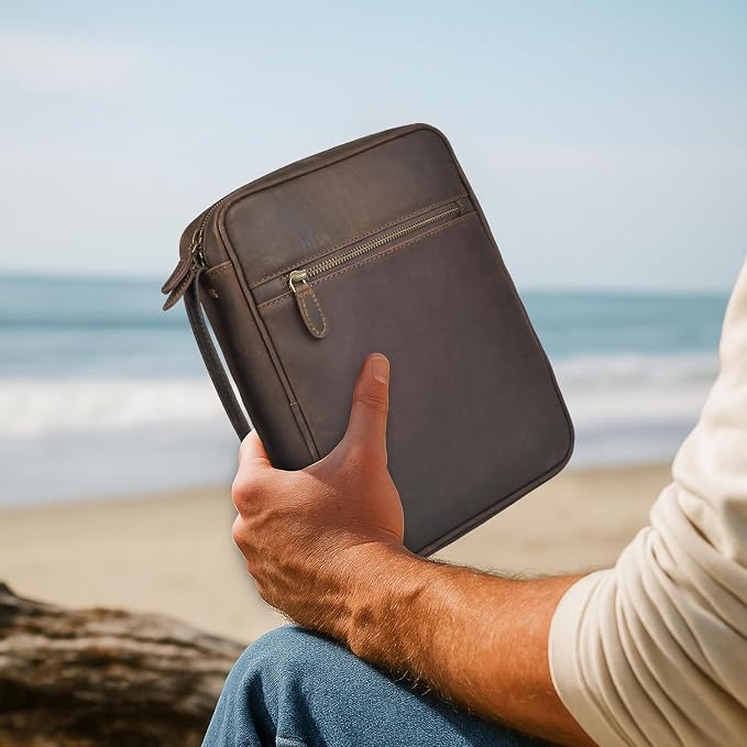 LEATHER VILLAGE Genuine Leather Bible Cover - Image 8