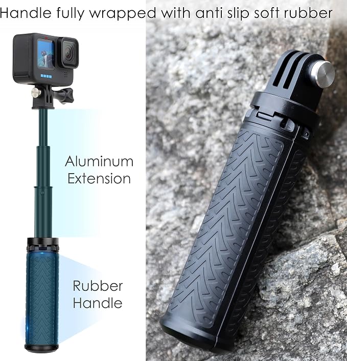 Mini Selfie Stick Tripod for GoPro Hero 13 12 11 10 9 8, Portable Handle Grip - Image 6