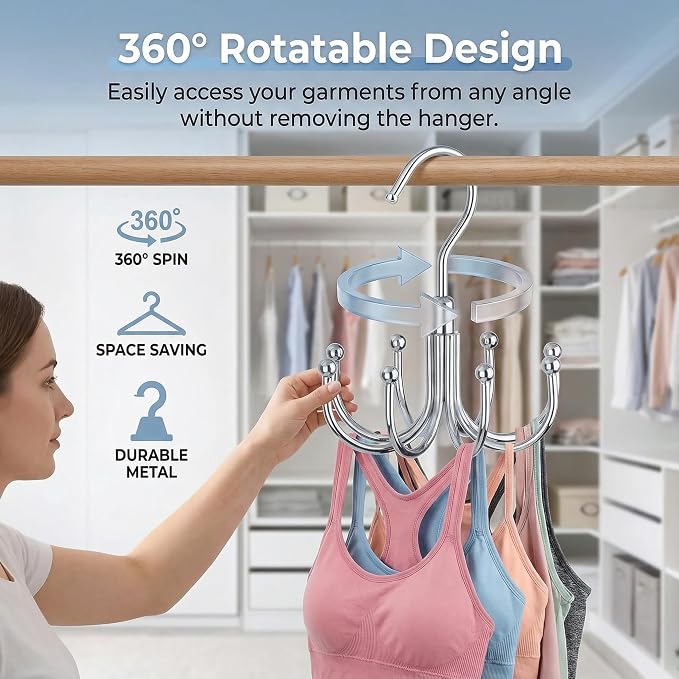 Rotatable Belt Hanger & Closet Organizer, 2 Pack - Image 5