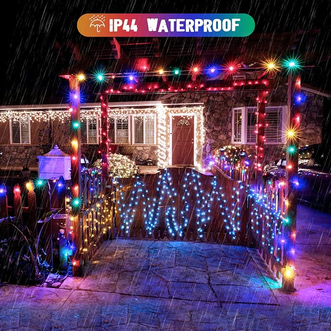 JMEXSUSS 2 Pack Solar String Lights Outdoor Waterproof, Total 400 LED 151FT - Image 4