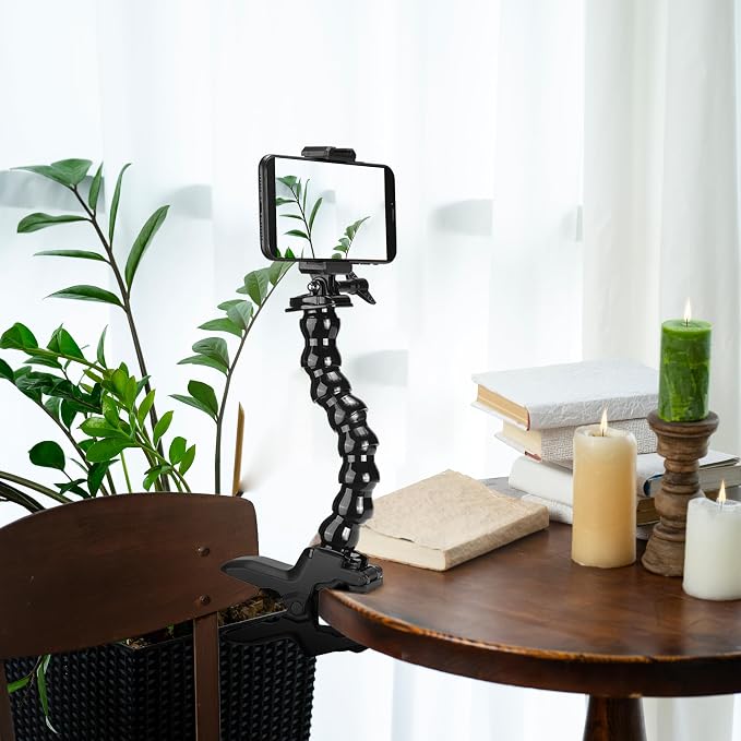 Gooseneck Phone Holder Flex Clamp Clip Mount - Image 5