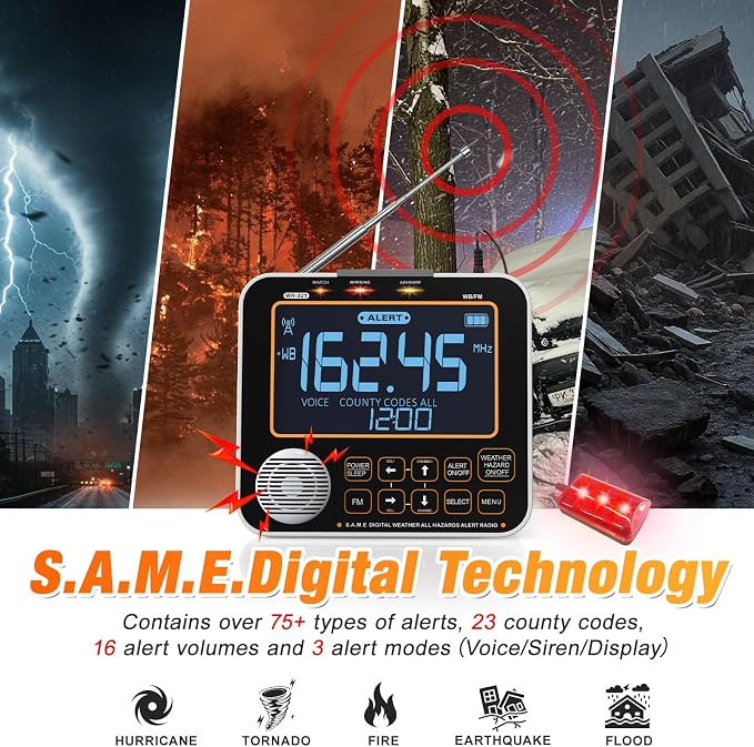 NOAA Weather Alert Radio for Home - Image 2
