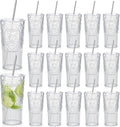 16 Set 20oz Vintage Plastic Tumbler by Unknown