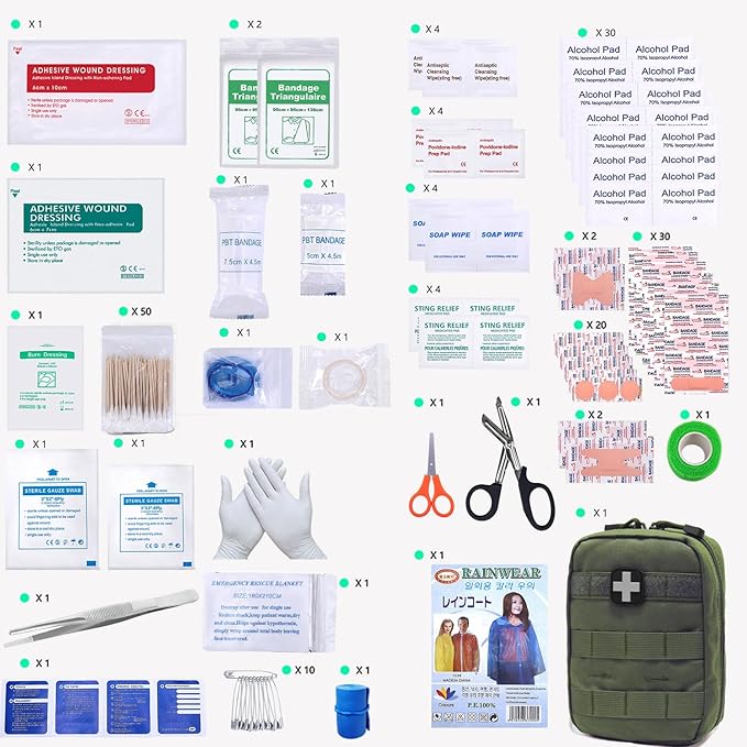 Carlebben EMT MOLLE Ifak Pouch Tactical MOLLE Medical First Aid Kit Utility - Image 2