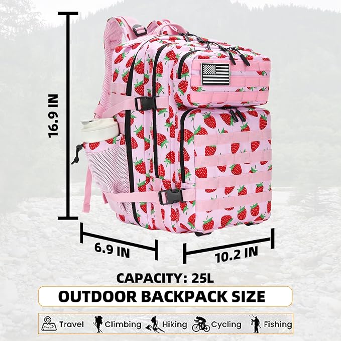 Lovelinks21 25L Tactical Military Backpack Small Travel Rucksack - Image 2