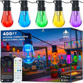 Outdoor String Lights, 400FT Smart RGB+IC Patio Lights by AILBTON