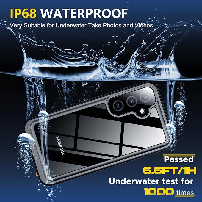SPIDERCASE Designed for Samsung Galaxy S25 Case Waterproof, Built-in Full - Image 3