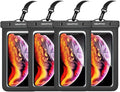 Waterproof Cell Phone Pouch : 4 Pack Float Clear Cell Holder Protector by Newppon