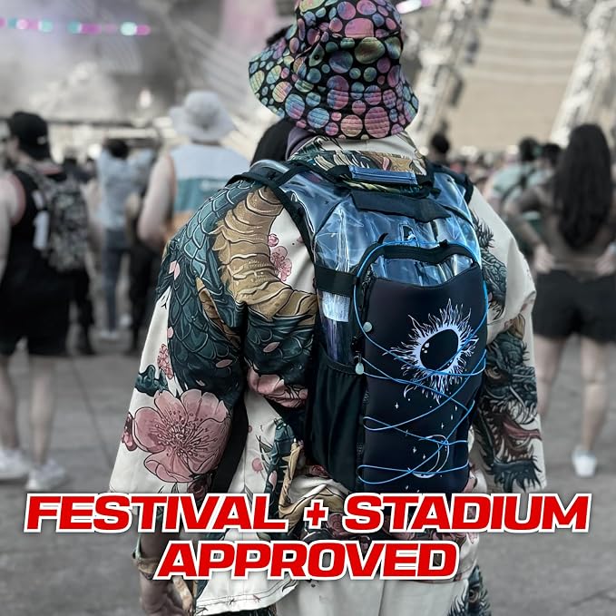 RAVERUNNER® Anti-Theft Hydration Backpack | Festival Approved Rave Backpack - Image 4